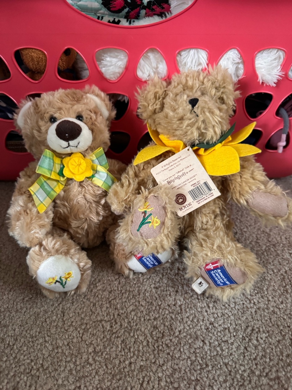 Boyds Bears Plush Daffodil Days pair